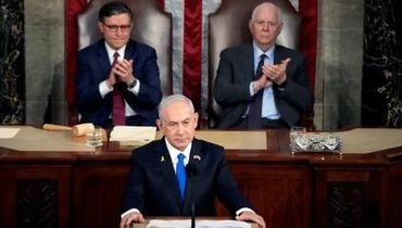 کاریکاتور | تشویق ایستاده نتانیاهو در کنگره آمریکا