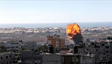 اسرائیل بار دیگر اقدام به ریختن اعلامیه روی غزه کرد