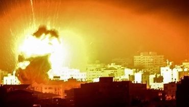 شروع بمباران سنگین غرب غزه توسط رژیم صهیونیستی