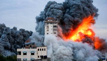 عکسی مهیب از غزه که اوج جنگ را نشان می‌دهد