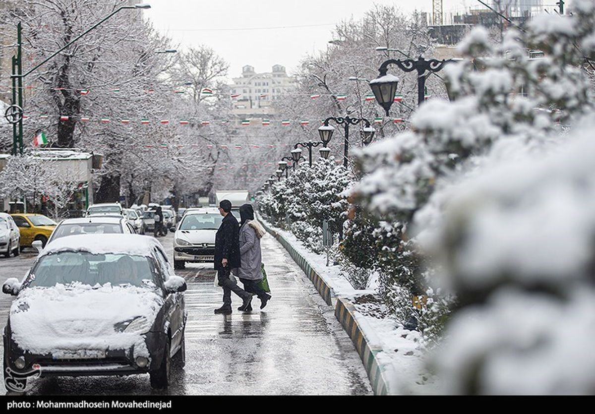 تداوم بارش برف و باران در تهران تا سه‌شنبه